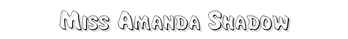 Miss Amanda Shadow font